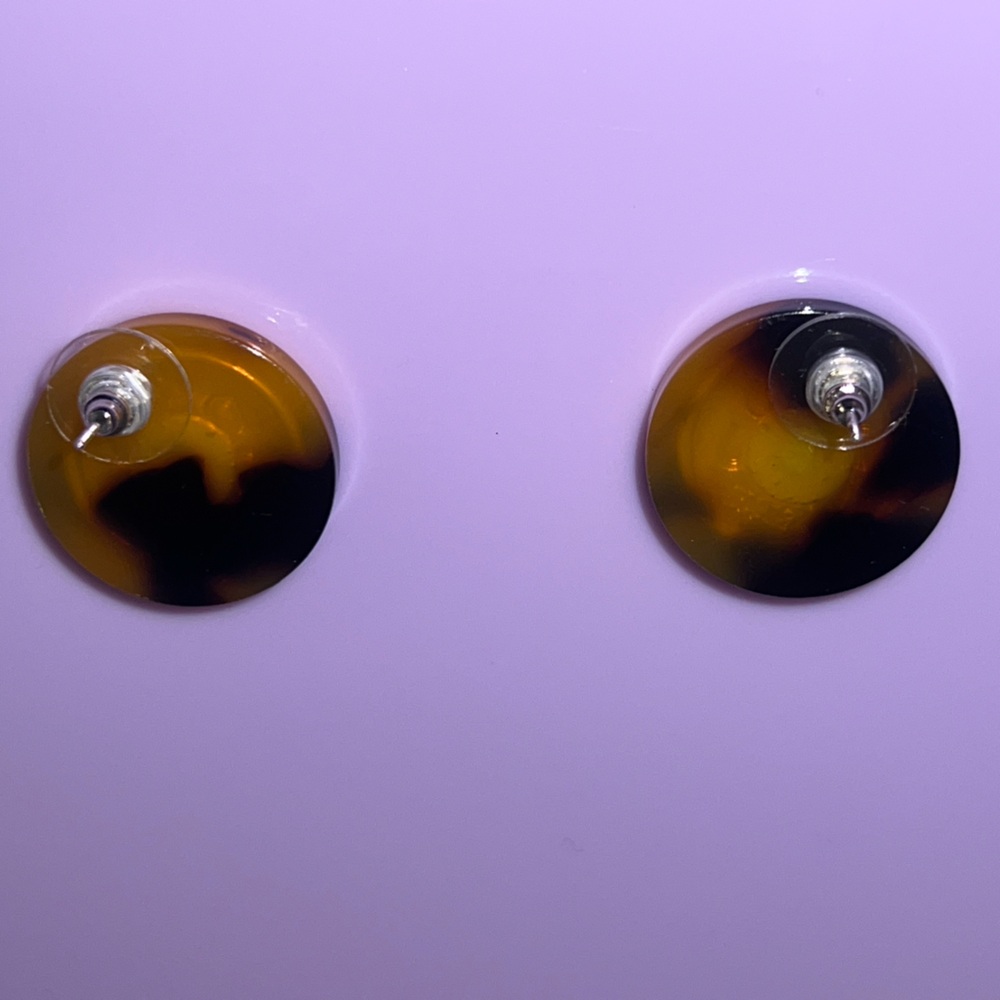 Button Earrings - Picture 3 of 3